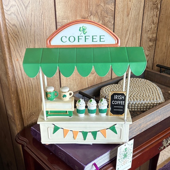 Seasonal Decor Other - Green and White Coffee Stand Decor